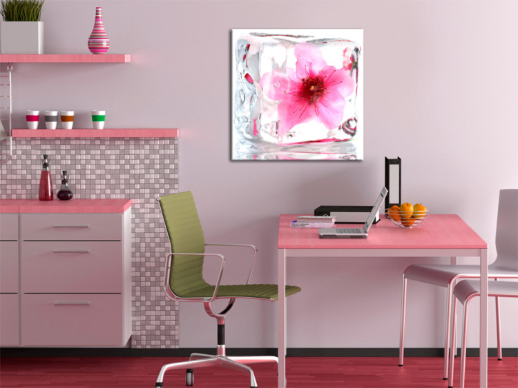 Canvas Art Print Frozen cherry blossom 58759 additionalImage 3