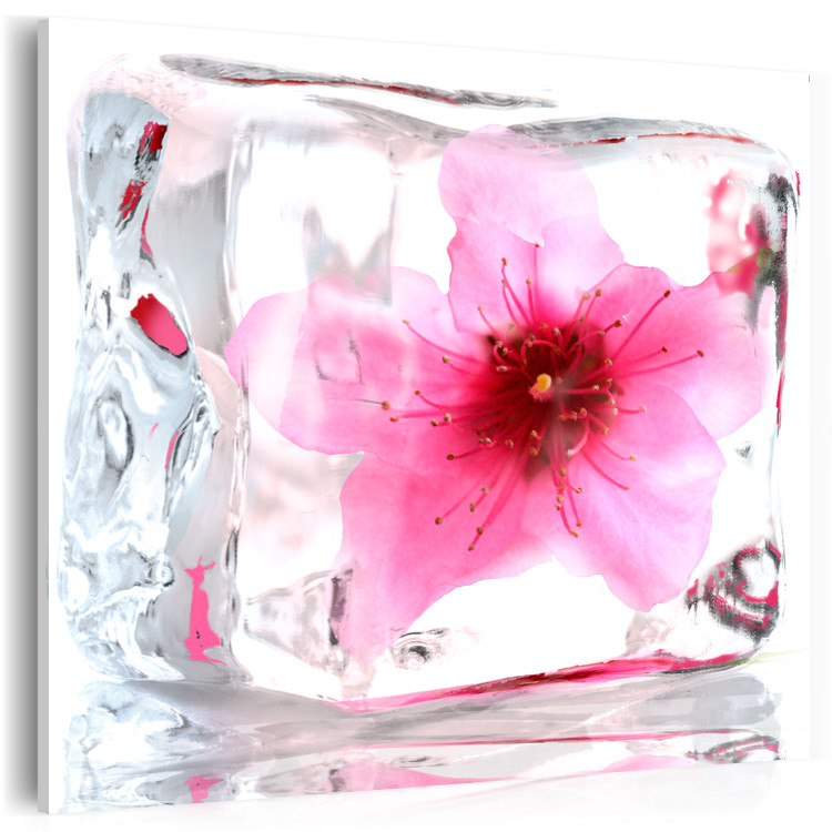 Canvas Art Print Frozen cherry blossom 58759 additionalImage 2