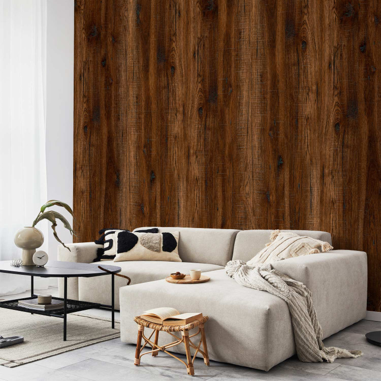 Modern Wallpaper Dark Wood 89559