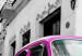 Canvas Pink Cuban Car (1-piece) - Car Against a Black and White Cityscape 93959 additionalThumb 5
