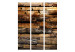 Room Divider Screen Reflection of Nature - texture with wooden planks with bird elements 95259 additionalThumb 3