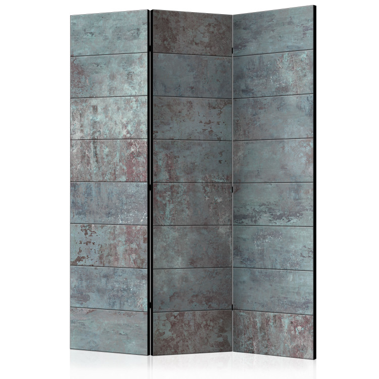 Room Divider Screen Turquoise Concrete - worn tiles in turquoise concrete texture 95359