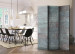 Room Divider Screen Turquoise Concrete - worn tiles in turquoise concrete texture 95359 additionalThumb 2