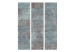 Room Divider Screen Turquoise Concrete - worn tiles in turquoise concrete texture 95359 additionalThumb 3