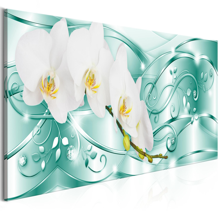 Canvas Print Flowering (1 Part) Narrow Green 106969 additionalImage 2