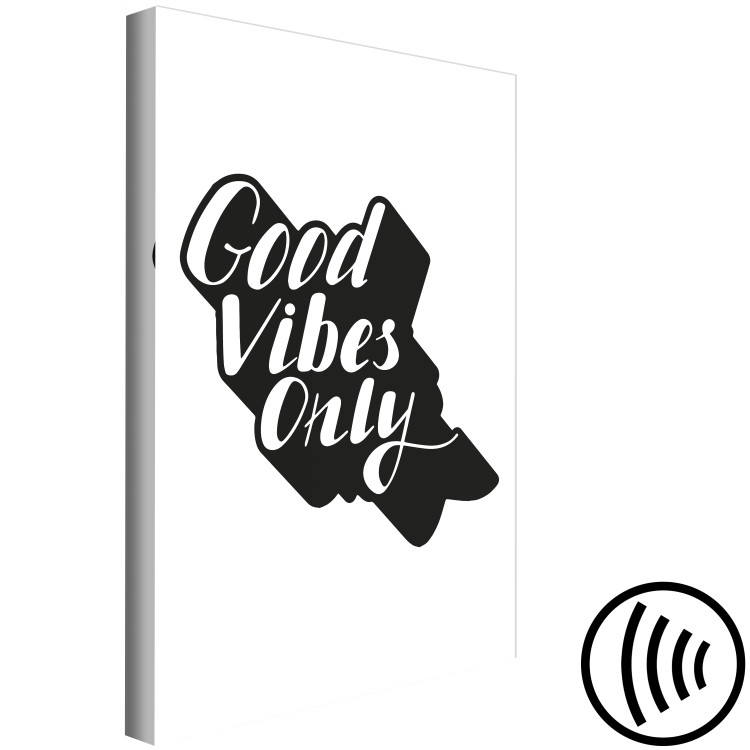Canvas Only what is good for you - minimalist slogan ''Good vibes only'' 114769 additionalImage 6