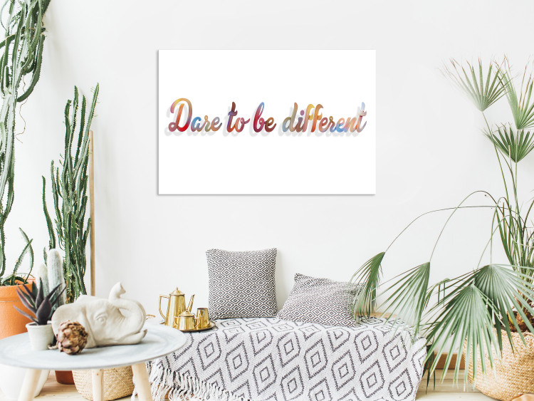 Canvas Art Print Dare To Be Different (1 Part) Wide 115269 additionalImage 3