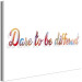 Canvas Art Print Dare To Be Different (1 Part) Wide 115269 additionalThumb 2