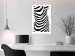 Wall Poster Zebra Woman - abstraction with a female silhouette in black and white stripes 117169 additionalThumb 5