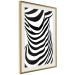 Wall Poster Zebra Woman - abstraction with a female silhouette in black and white stripes 117169 additionalThumb 6