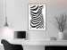 Wall Poster Zebra Woman - abstraction with a female silhouette in black and white stripes 117169 additionalThumb 13