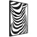 Wall Poster Zebra Woman - abstraction with a female silhouette in black and white stripes 117169 additionalThumb 11