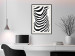 Wall Poster Zebra Woman - abstraction with a female silhouette in black and white stripes 117169 additionalThumb 22