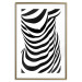 Wall Poster Zebra Woman - abstraction with a female silhouette in black and white stripes 117169 additionalThumb 14