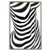 Wall Poster Zebra Woman - abstraction with a female silhouette in black and white stripes 117169 additionalThumb 20
