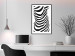 Wall Poster Zebra Woman - abstraction with a female silhouette in black and white stripes 117169 additionalThumb 7