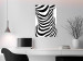 Wall Poster Zebra Woman - abstraction with a female silhouette in black and white stripes 117169 additionalThumb 17