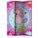 Room Divider Screen Dancing Unicorn - fantasy horse on a colorful background with stars 117369