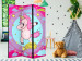 Room Divider Screen Dancing Unicorn - fantasy horse on a colorful background with stars 117369 additionalThumb 4