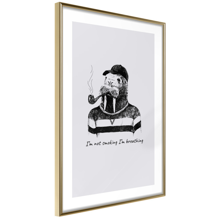 Wall Poster I'm not smoking - Scandinavian composition with an animal and texts 117469 additionalImage 8