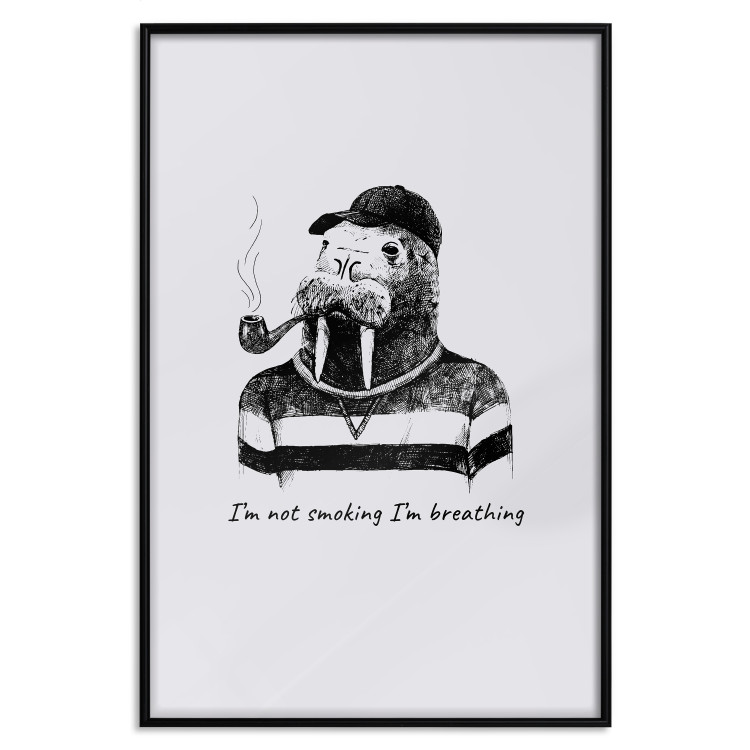 Wall Poster I'm not smoking - Scandinavian composition with an animal and texts 117469 additionalImage 18