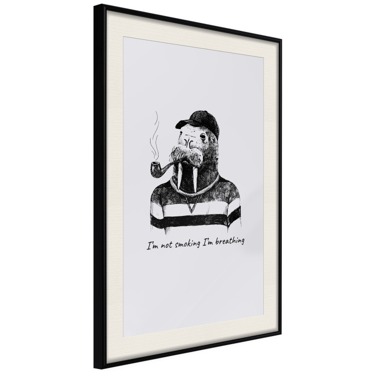 Wall Poster I'm not smoking - Scandinavian composition with an animal and texts 117469 additionalImage 3