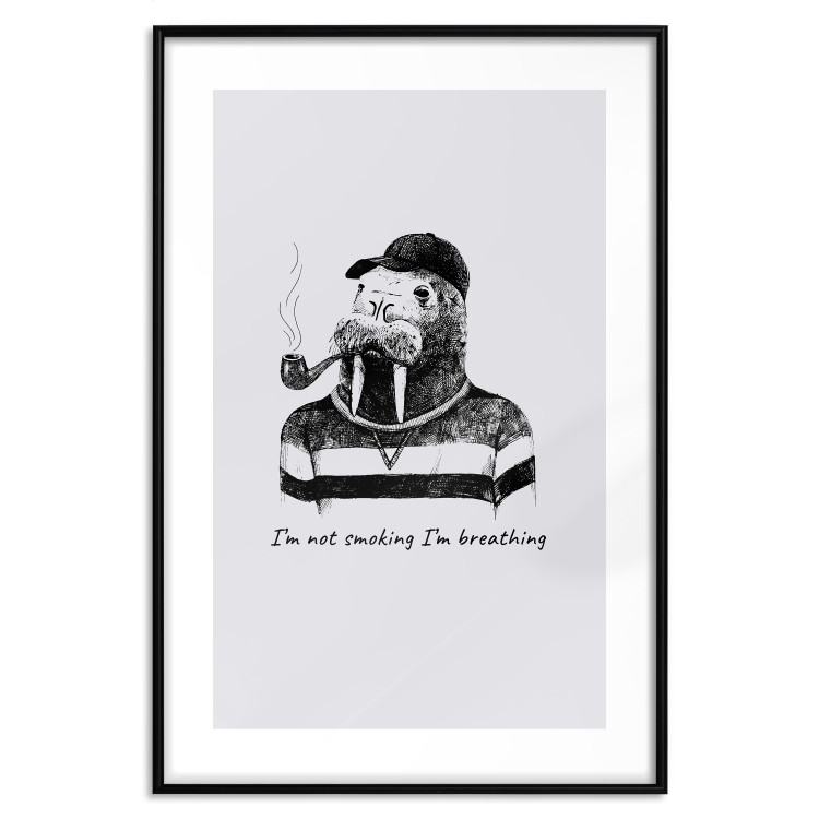 Wall Poster I'm not smoking - Scandinavian composition with an animal and texts 117469 additionalImage 17