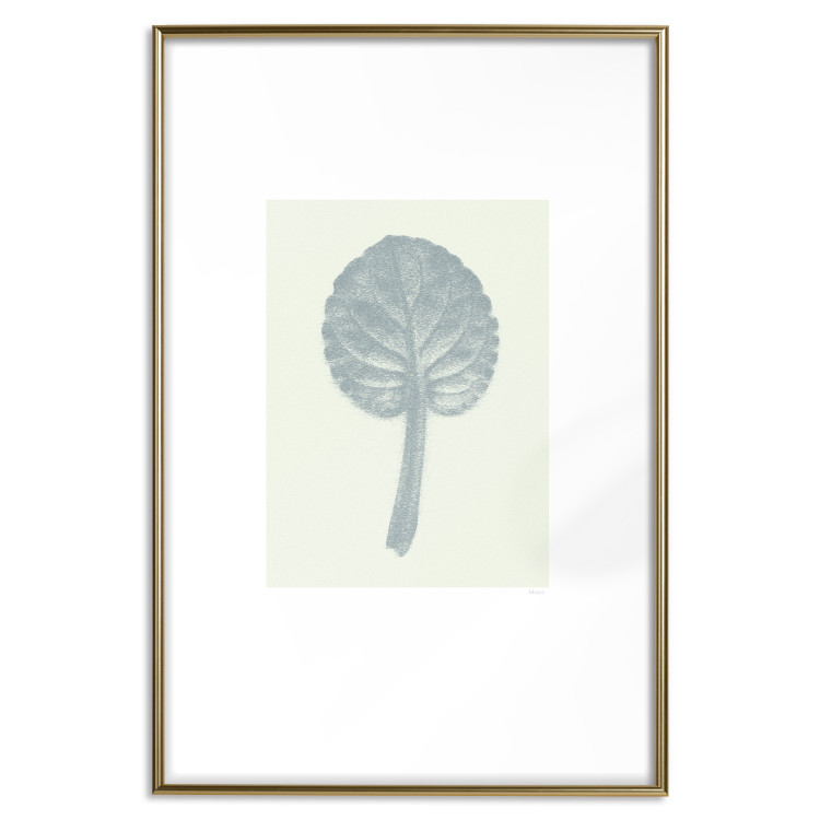 Poster Pastel Beauty - simple composition with a leaf in light colors 117769 additionalImage 14