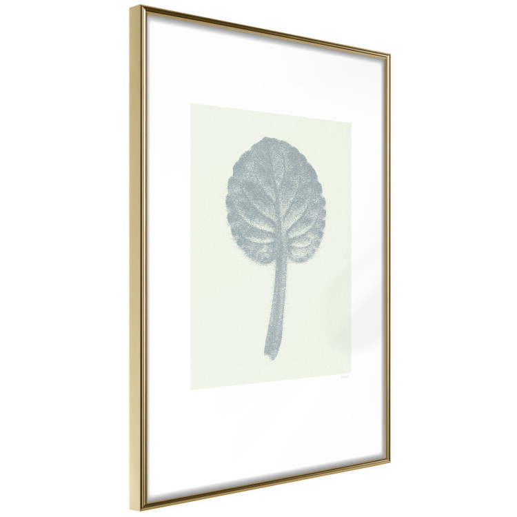 Poster Pastel Beauty - simple composition with a leaf in light colors 117769 additionalImage 12