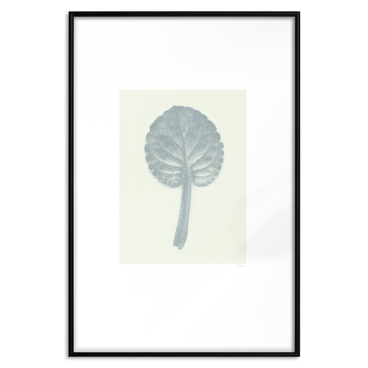 Poster Pastel Beauty - simple composition with a leaf in light colors 117769 additionalImage 15