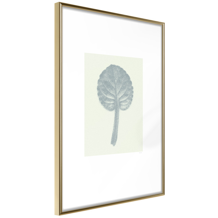 Poster Pastel Beauty - simple composition with a leaf in light colors 117769 additionalImage 6