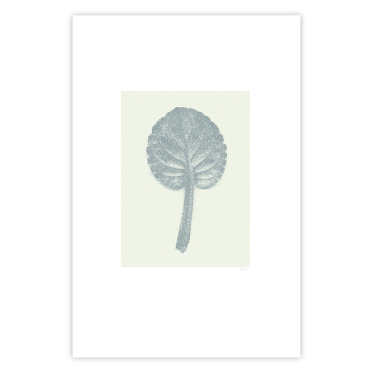 Poster Pastel Beauty - simple composition with a leaf in light colors 117769 additionalImage 18