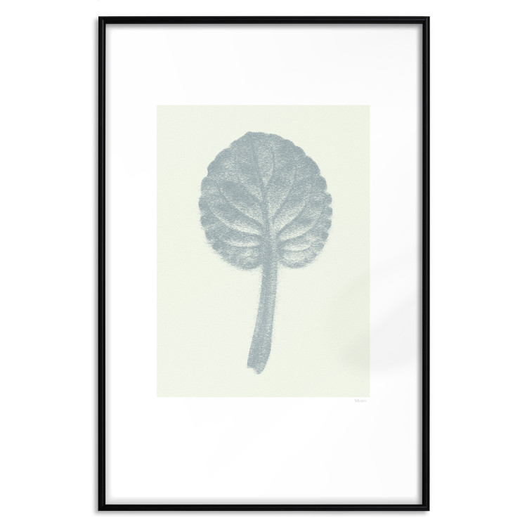 Poster Pastel Beauty - simple composition with a leaf in light colors 117769 additionalImage 20