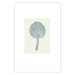 Poster Pastel Beauty - simple composition with a leaf in light colors 117769 additionalThumb 18