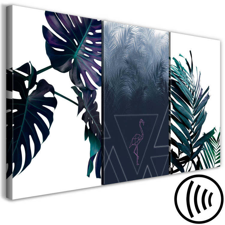 Canvas Tropical details - exotic vegetation with a graphic motif 118069 additionalImage 6