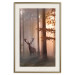 Wall Poster Morning - wild deer among forest trees against the backdrop of an autumn landscape 120469 additionalThumb 19