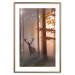 Wall Poster Morning - wild deer among forest trees against the backdrop of an autumn landscape 120469 additionalThumb 16