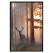 Wall Poster Morning - wild deer among forest trees against the backdrop of an autumn landscape 120469 additionalThumb 18
