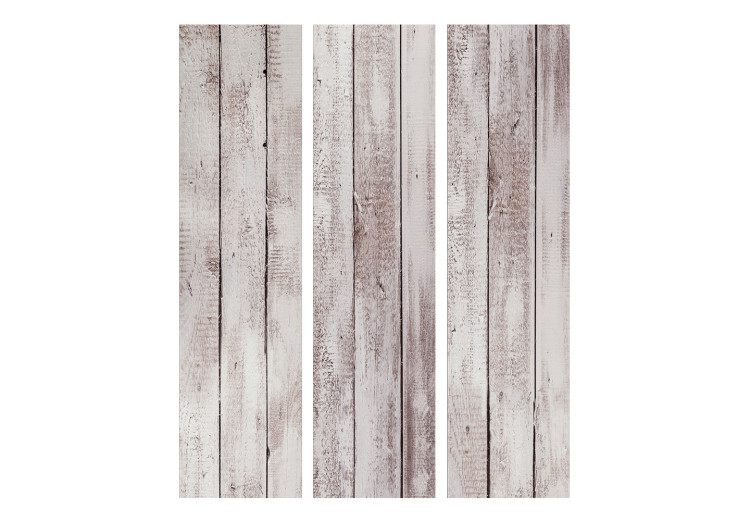 Folding Screen Exquisite Wood - texture of white-painted wooden planks 122969 additionalImage 3