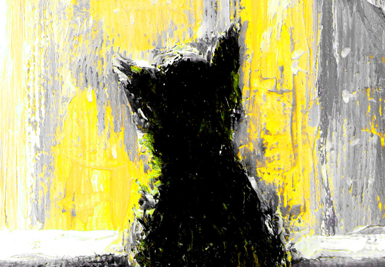 Canvas Longing Kitty (1 Part) Vertical Yellow 123069 additionalImage 5
