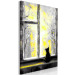 Canvas Longing Kitty (1 Part) Vertical Yellow 123069 additionalThumb 2