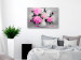 Canvas Art Print Pink peony bouquet - modern still life over grey background 123369 additionalThumb 3