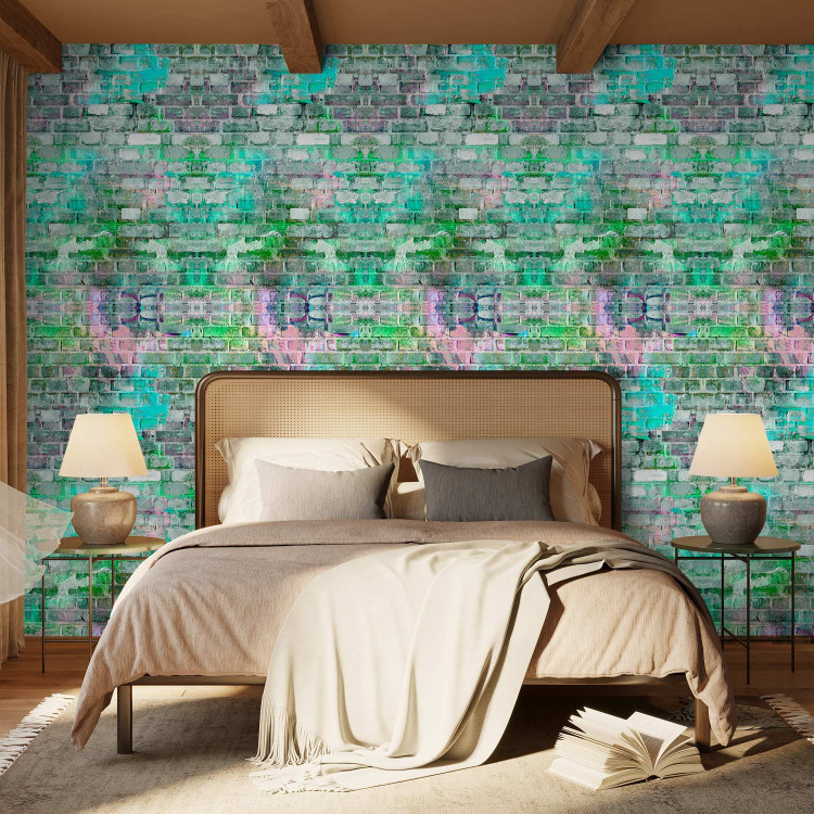 Modern Wallpaper Sapphire Bricks 124369 additionalImage 4