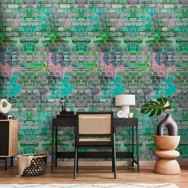 Modern Wallpaper Sapphire Bricks 124369 additionalImage 5