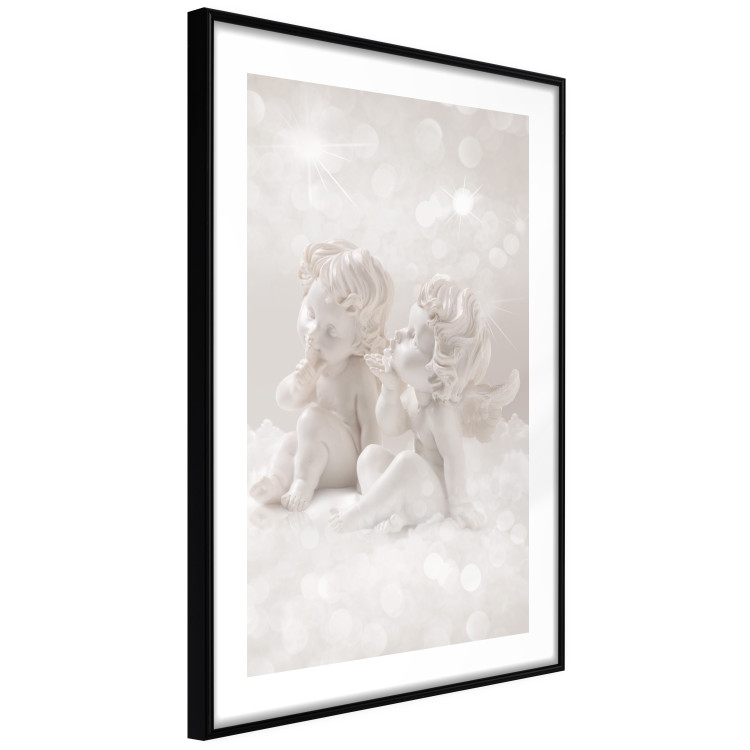 Wall Poster Love in the Clouds - boy and girl as angels in the clouds 124969 additionalImage 11