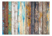 Photo Wallpaper Wooden Rainbow 125069 additionalThumb 1