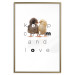 Poster Keep Calm and Love - romantic chicken couple with English text 125269 additionalThumb 16