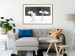 Poster Dancing Cranes - winged animals in a black and white motif 125369 additionalThumb 13