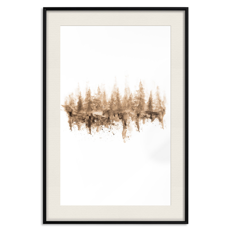 Wall Poster Mystic Forest - abstract scattered sand mimicking a forest pattern 125669 additionalImage 17
