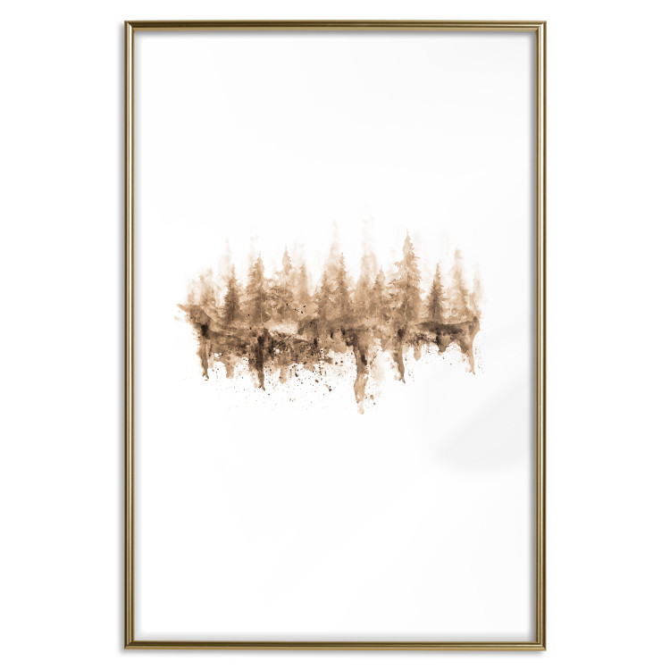 Wall Poster Mystic Forest - abstract scattered sand mimicking a forest pattern 125669 additionalImage 14